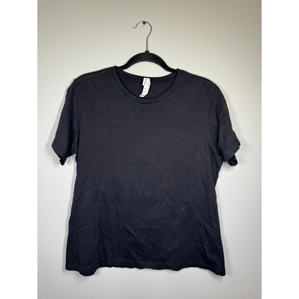 Bella + Canvas Airlume Jersey Black Short Sleeve Crew Neck Tee